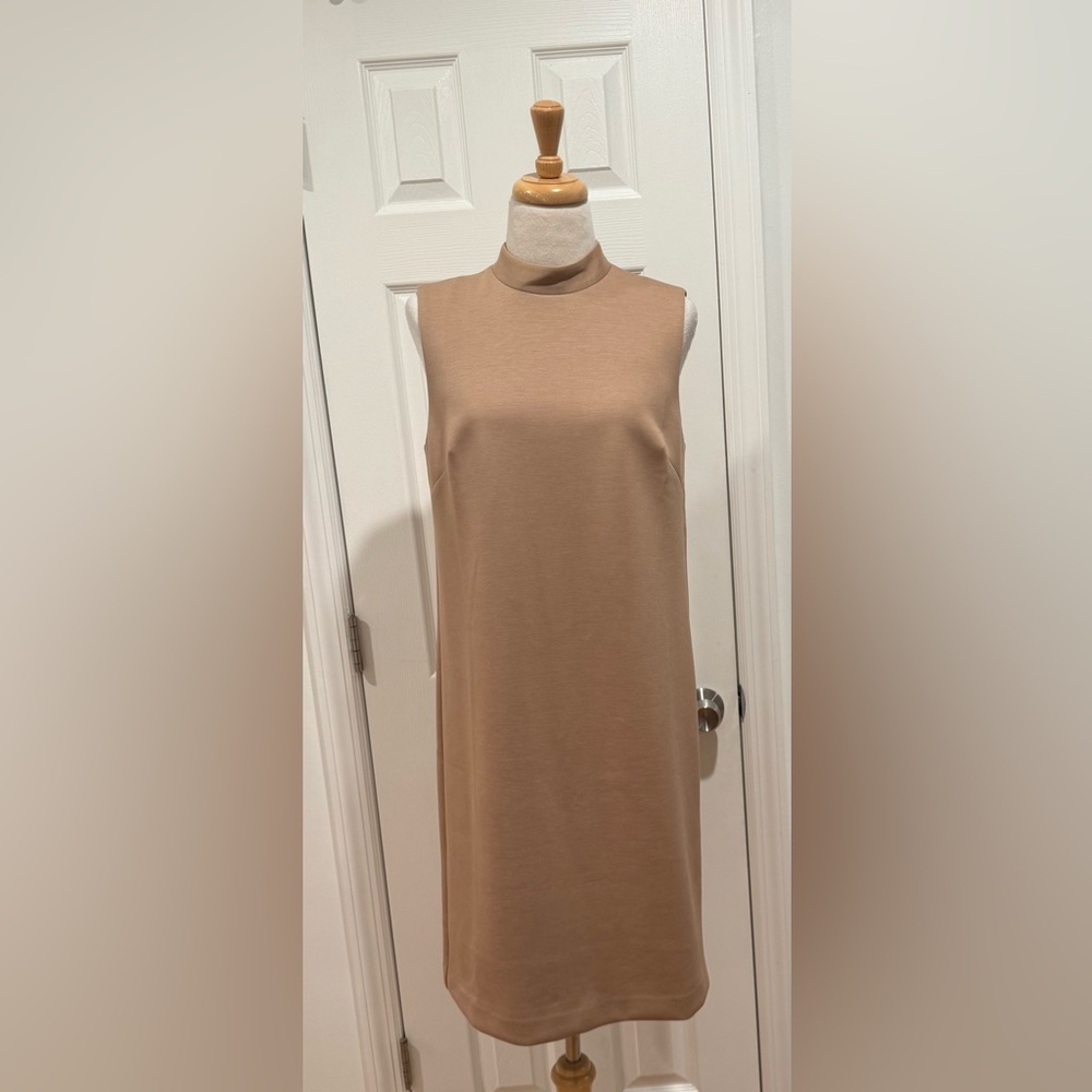 Ann Taylor Classic Tan Midi Dress